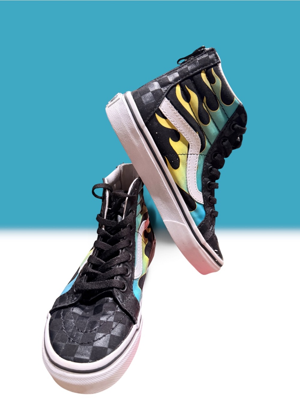 Vans Glow Flame SK8 Hi Zip